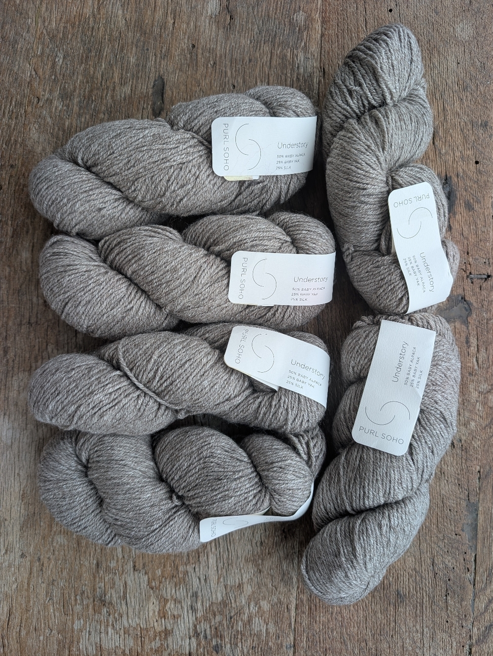 Purl Soho 'Understory' 6 Yarn Skeins - Gray Taupe Willow Bark